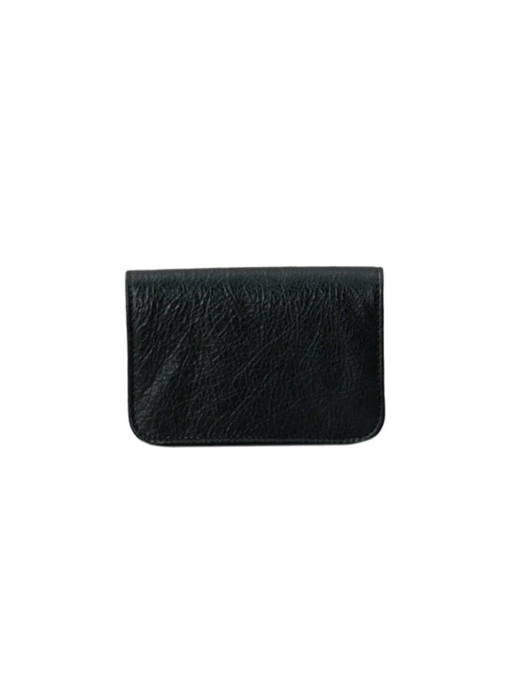 Balenciaga Monaco Leather Card Case Black